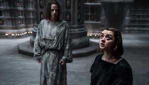 Arya Stark y Jaqe en la Casa de Negro y Blanco